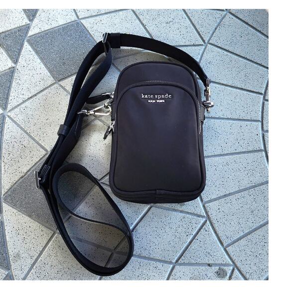 Kate Spade Sam North South Recycled Nylon Phone Crossbody Bag - Picture 2 of 13